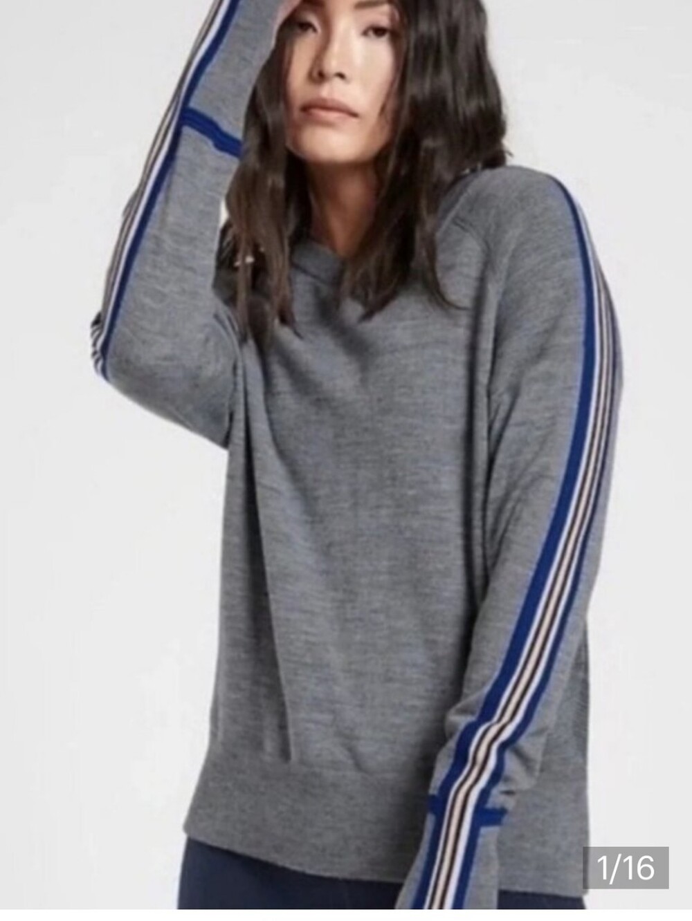ATHLETA canyon colorblock sweater Size Small Oversized - Picture 1 of 6